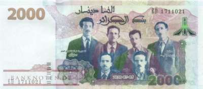 Algeria - 2.000  Dinars (#147-2_UNC)