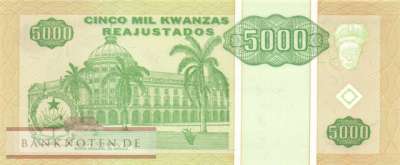 Angola - 5.000  Kwanzas Reajustados (#136_UNC)