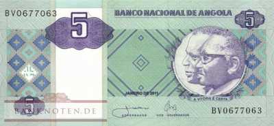 Angola - 5  Kwanzas (#144c_UNC)