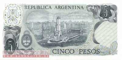 Argentinien - 5  Pesos (#294-2-B_UNC)