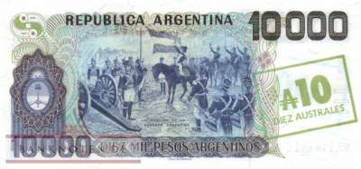 Argentinien - 10  Australes (#322d-C_UNC)