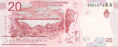 Argentinien - 20  Pesos (#361-1-A_UNC)