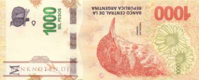 Argentinien - 1.000  Pesos (#366-SA_UNC)