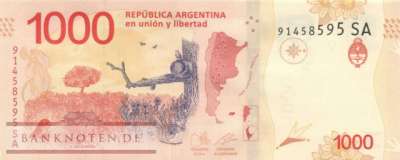 Argentina - 1.000  Pesos (#366-SA_UNC)