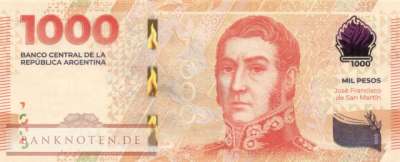 Argentinien - 1.000  Pesos (#367-P_UNC)