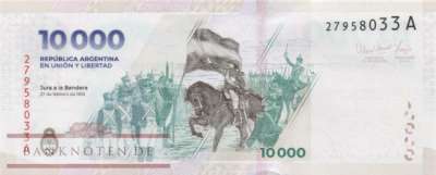 Argentinien - 10.000  Pesos (#369-A_UNC)