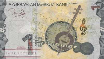 Aserbaidschan - 1 Manat (#038b_UNC)