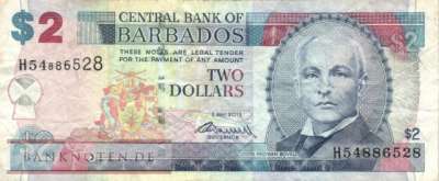 Barbados - 2  Dollars (#066c_F)