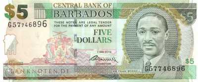 Barbados - 5  Dollars (#067c_UNC)