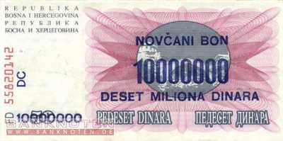 Bosnien Herzegowina - 10 Million Dinara (#036_AU)