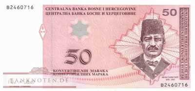 Bosnia and Herzegowina - 50  Convertible Marka (#067a_UNC)