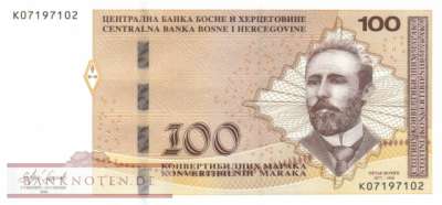 Bosnia and Herzegowina - 100  Convertible Maraka (#086d_UNC)