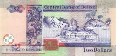 Belize - 2  Dollars (#060a_UNC)