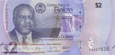 Belize - 2 Dollars (#073_UNC)