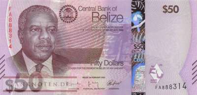 Belize - 50 Dollars (#077_UNC)