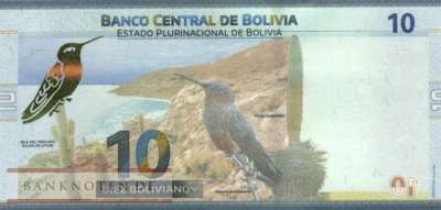 Bolivien - 10  Bolivianos (#248b_UNC)