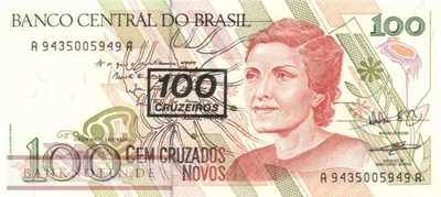 Brasilien - 100  Cruzeiros (#224b_UNC)