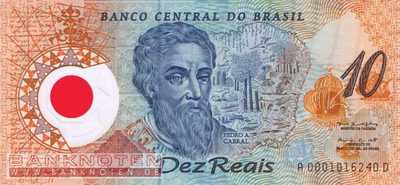 Brasilien - 10  Reais with Folder (#248aF_UNC)