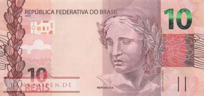 Brasilien - 10 Reais (#254f_UNC)
