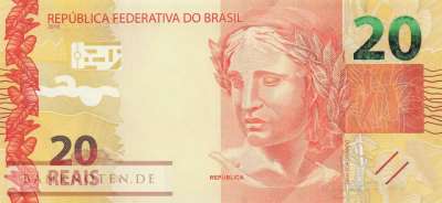 Brasilien - 20 Reais (#255f_UNC)