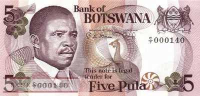 Botswana - 5  Pula (#008b_UNC)