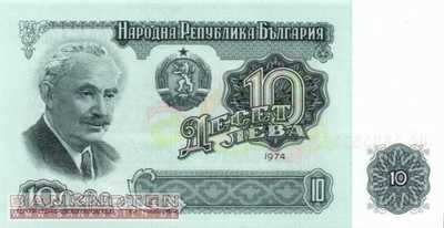 Bulgarien - 10  Leva (#096b_UNC)