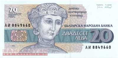 Bulgarien - 20  Leva (#100a_UNC)