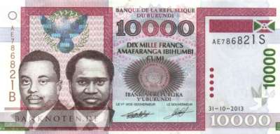 Burundi - 10.000  Francs (#049b_AU)