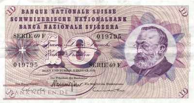 Switzerland - 10  Franken (#045p-U45_VF)
