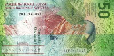 Schweiz - 50  Franken (#077d_UNC)