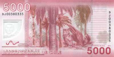 Chile - 5.000  Pesos (#163c_UNC)