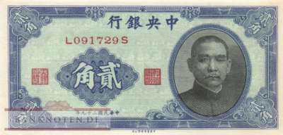 China - 20  Cents (#227a_AU)