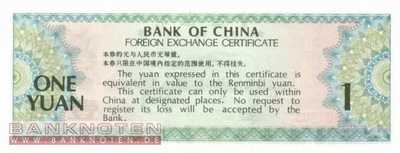 China - 1 Yüan (#FX003_UNC)