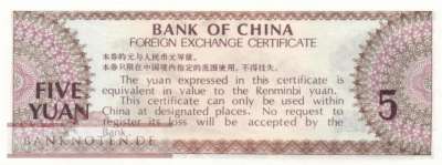 China - 5  Yüan (#FX004_UNC)