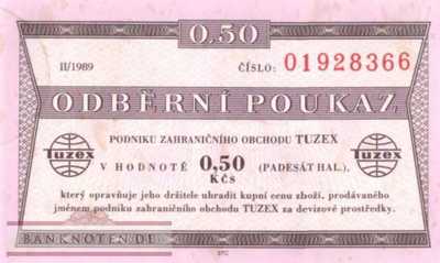Tschechoslowakei - 0,50  Koruna (#FX63-I_XF)