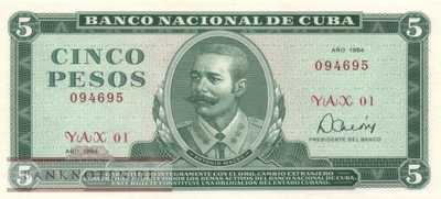 Cuba - 5  Pesos - Replacement (#103cR-84_UNC)