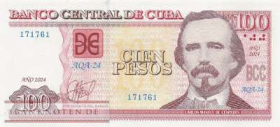 Kuba - 100 Pesos (#129m_UNC)