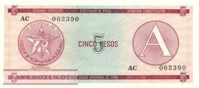 Kuba - 5  Pesos (#FX03_UNC)