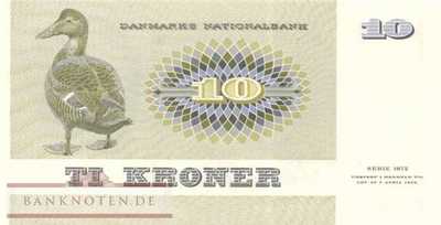 Dänemark - 10  Kroner (#048g-U3_UNC)