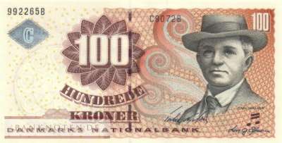 Denmark - 100  Kroner (#061g_UNC)