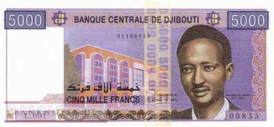 Djibouti - 5.000  Francs (#044a_UNC)