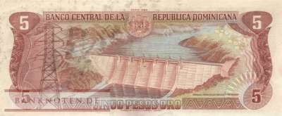 Dominikanische Republik - 5  Pesos Oro (#118c-84_VF)