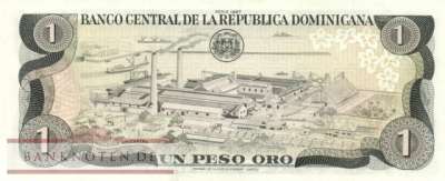 Dominican Republic - 1  Peso Oro (#126b-U2_VF)