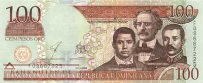 Dominican Republic - 100  Pesos Oro (#171c_UNC)