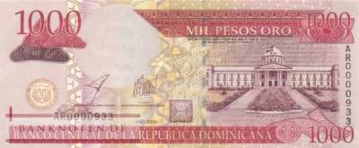 Dominikanische Republik - 1.000  Pesos Oro (#173b_UNC)