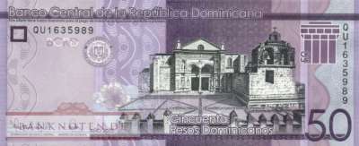 Dominikanische Republik - 50  Pesos Dominicanos (#189i_UNC)