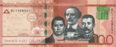 Dominikanische Republik - 100  Pesos Dominicanos (#190h_UNC)