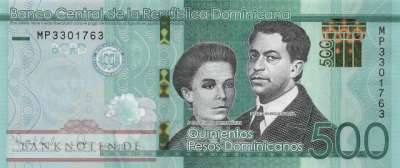 Dominikanische Republik - 500 Pesos Dominicanos (#192f_UNC)