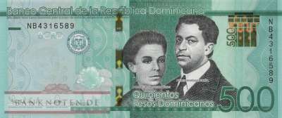 Dominikanische Republik - 500 Pesos Dominicanos (#192g_UNC)