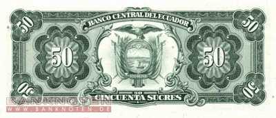 Ecuador - 50  Sucres (#122a-UA_UNC)